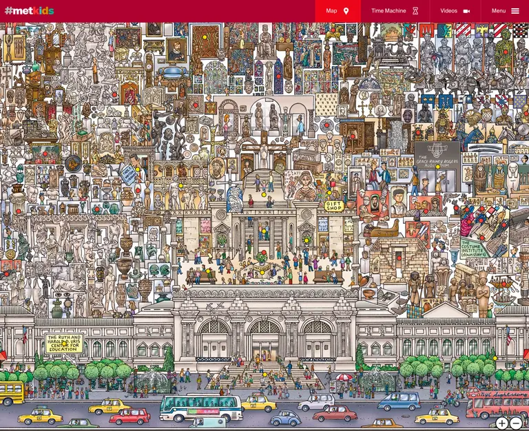 Explore the Met From Your Desktop With This Interactive Hand-Illustrated Map