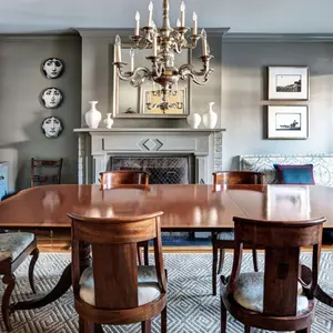 brooklyn brownstone, mcgrath interiors, wood dining room table