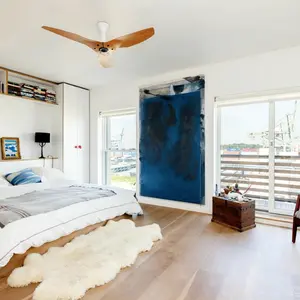 113A Columbia Street, master bedroom, modern