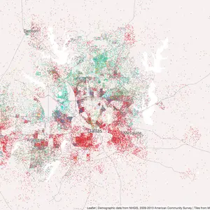 Mapping Immigrant America, Kyle Walker, immigration map, Dallas population map