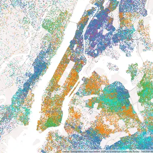 Mapping Immigrant America, Kyle Walker, immigration map, NYC population map