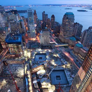 World Trade Center construction, World Trade Center photography, Ira Block, National Geographic, NYC aerial photography