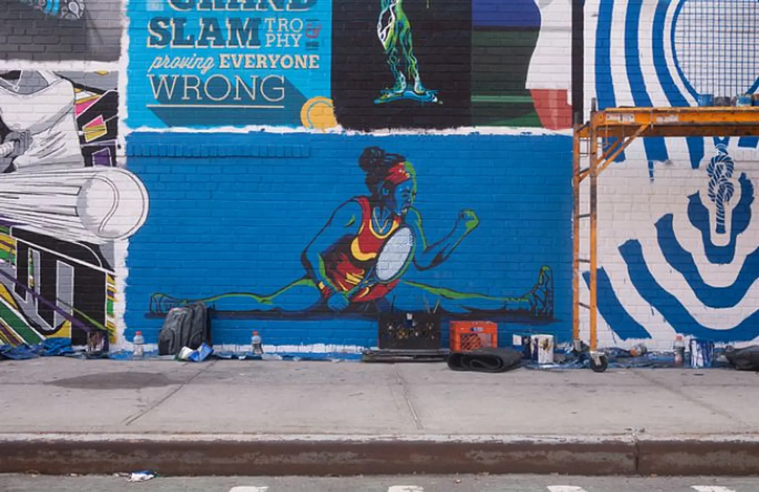 Williamsburg Mural Is a Timeline of Serena Williams’ Career; A Literal Food Map of the U.S.