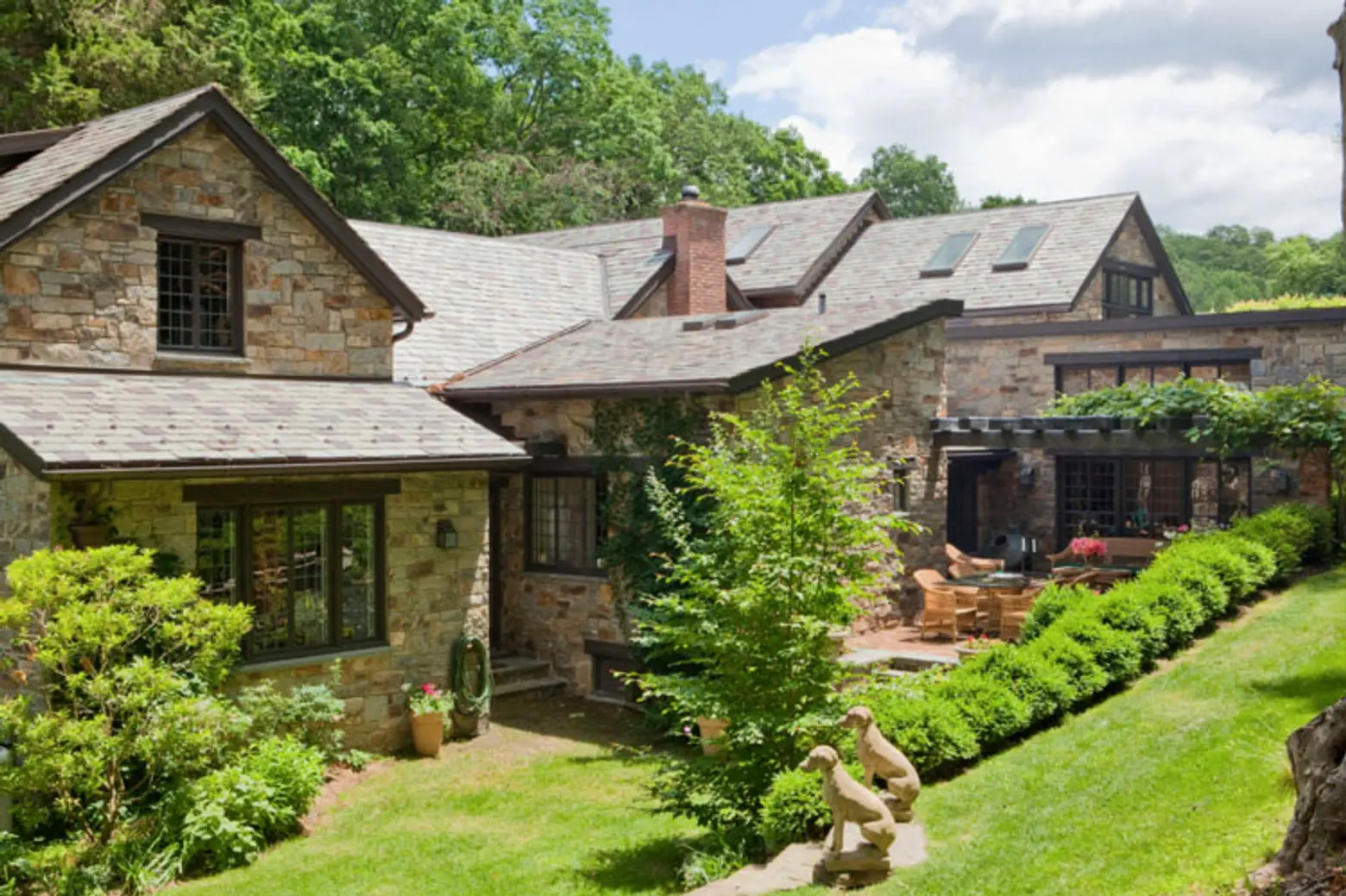 Woodwork and Greenery Abound at This Upstate Stone House by BNO Design