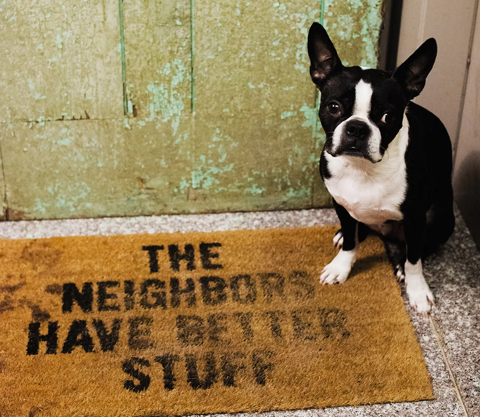 the neighbors have better stuff welcome mat