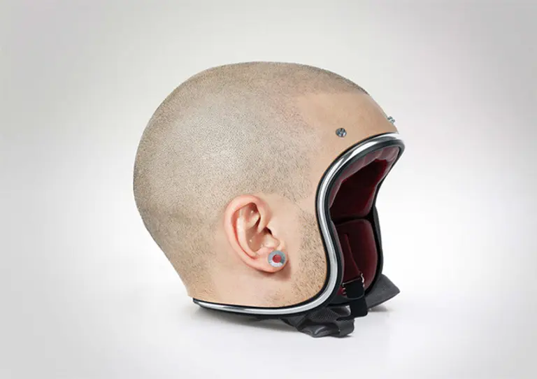 These Bike Helmets Are Designed to Resemble the Human Head