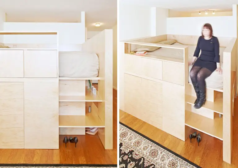 Clever Room Divider by Jordan Parnass Triples as Queen-Sized Bed and Storage Unit