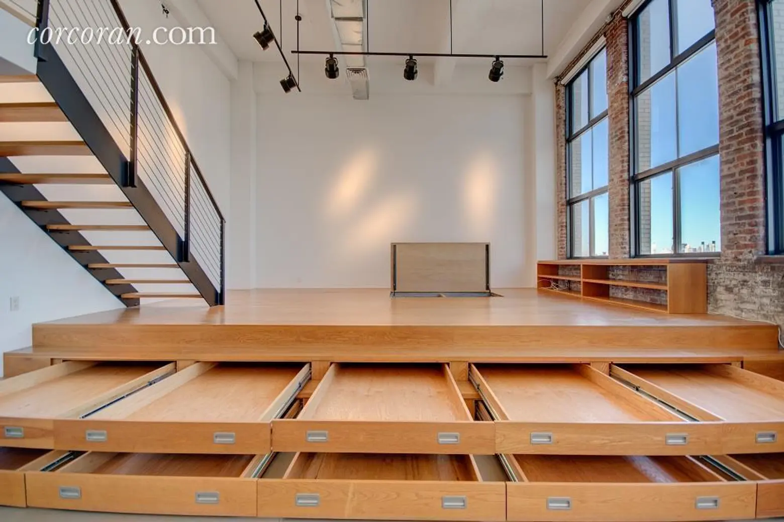 Spiffed-Up Williamsburg Loft Has Killer Views and Brilliant Built-Ins for $6,500 a Month