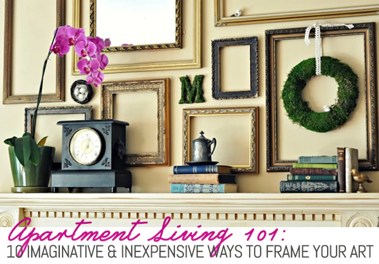 Make Large DIY Picture Frames For Less than $20 Each