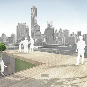 Kevin Shane, Jeff Jordan Architects, Liberty Bridge, pedestrian bridge NYC, Hudson River bridge