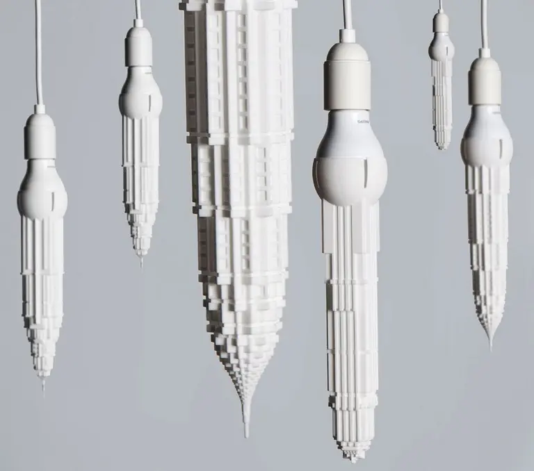Hanging Stalaclights Bring Art Deco Skyscrapers Into Your Home