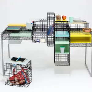 Ying Chang, Modular Mesh Desk, Grid System, Royal College of Art, plug-in furniture, multifunctional desk, 2 dimensional grid system, Josef Müller-Brockmann, Wim Crouwel