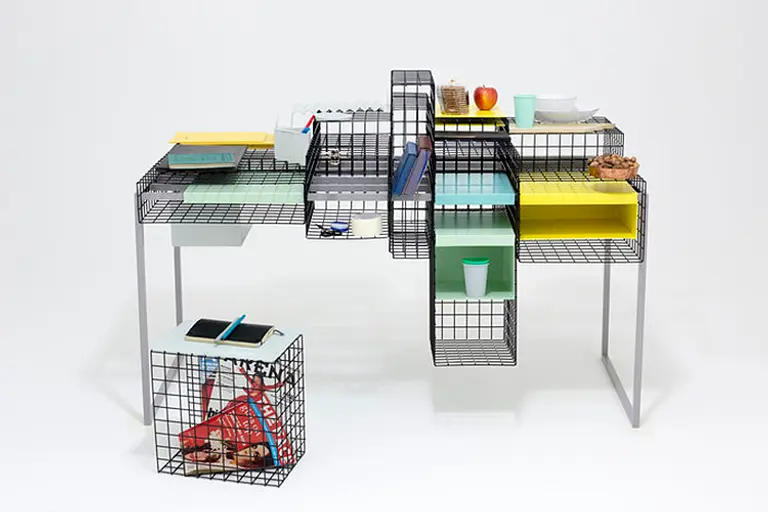 Grid System: Ying Chang’s Customizable Mesh Desk Adapts to Your Busy Life