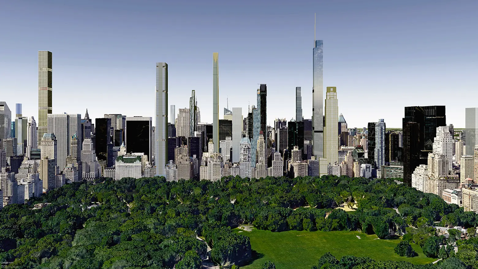 Central Park future skyline, billionaires' row