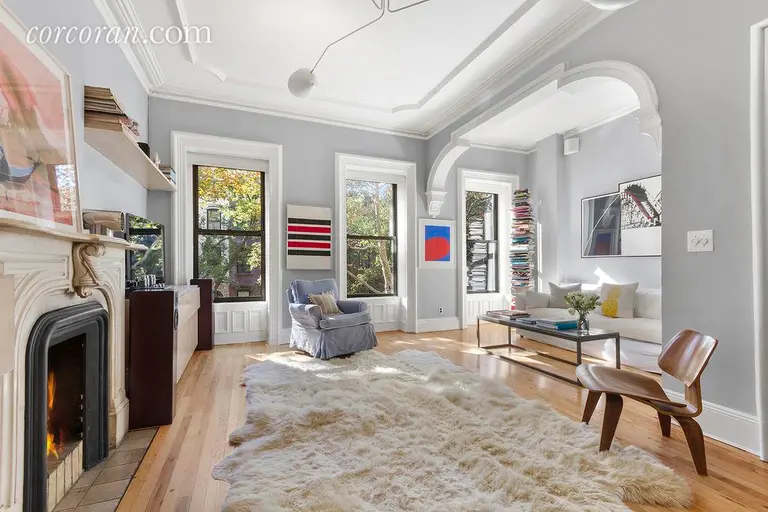 This Pretty Townhouse Duplex Overlooks a Bucolic Block of Park Slope