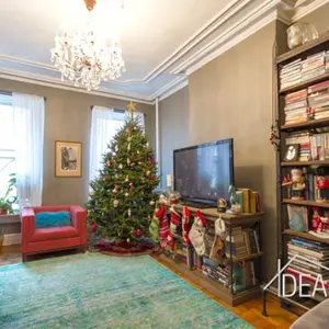 416 henry street, christmas tree, living room, rental,