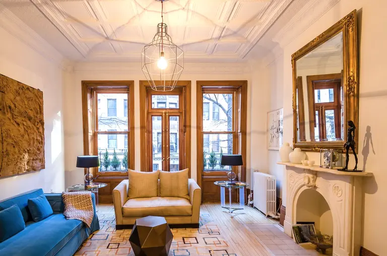 Historic UWS Townhouse Filled With Bold Modern Furniture Hits the Rental Market