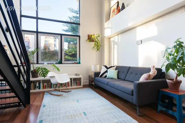 Lofty Duplex in Greenpoint Comes With Double Height Ceilings and a Parking Space