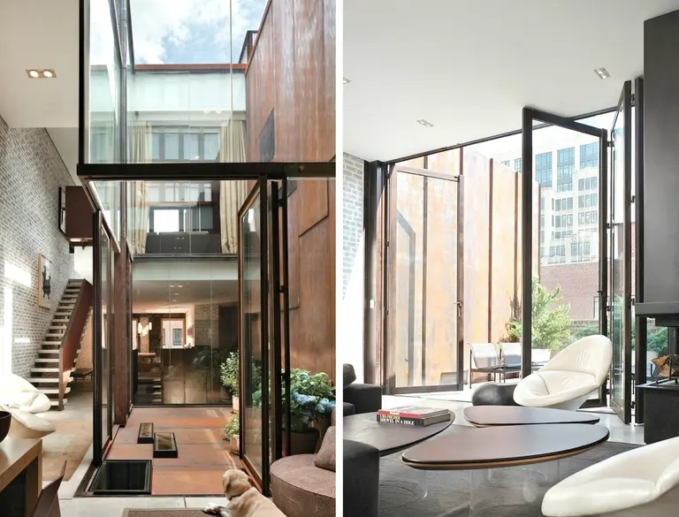 Tribeca ‘Inverted Warehouse Townhouse’ of Concrete, Glass and Corten Steel Asks $20M
