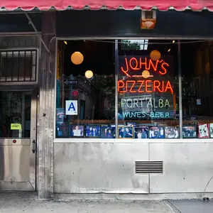 JOHN’S of BLEECKER STREET, NYC signage