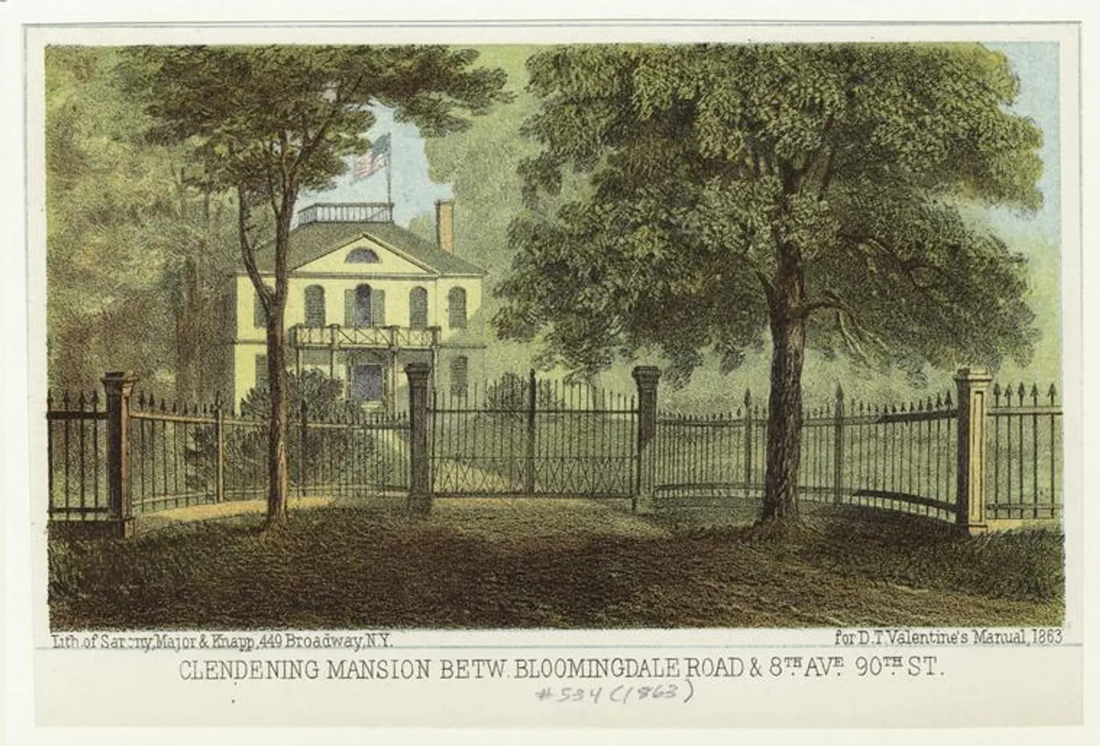 Clendening Mansion, Bloomingdale Village, Upper West Side history