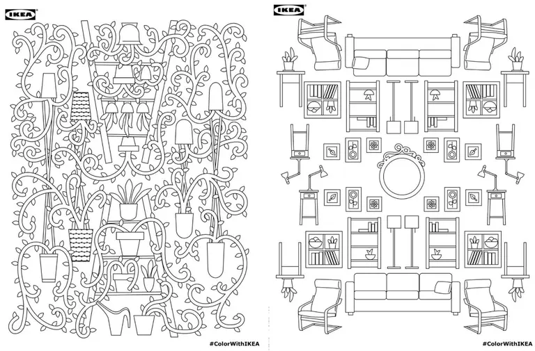 Download Ikea’s Adult Coloring Book for Free!
