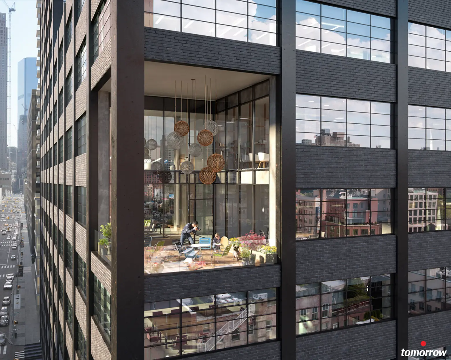 Drab Tribeca Office Building to Get Pocket Parks and Rooftop Lounges for Employees