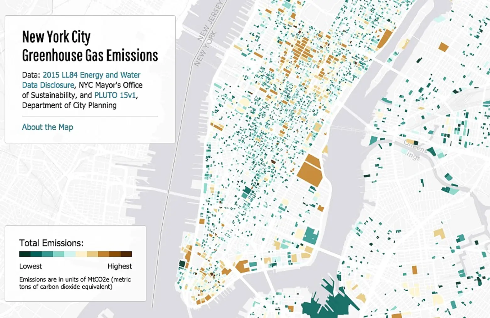 Mapping the Greenhouse Gas Emissions of NYC Buildings