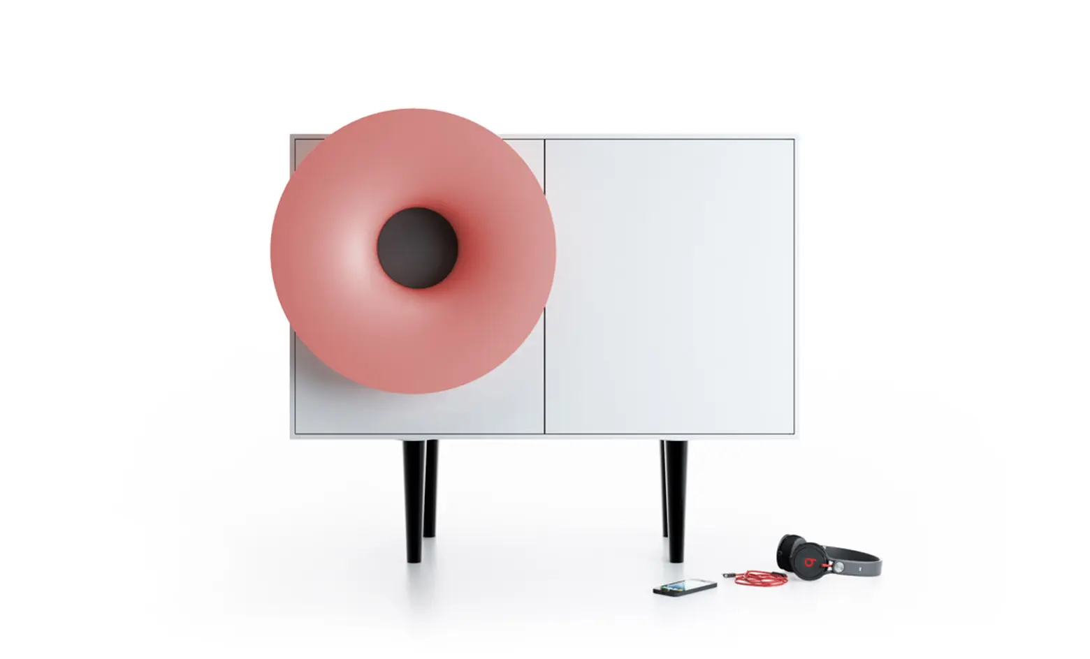 Wireless and Beautiful Speaker-Cabinet Brings Design and Music Together
