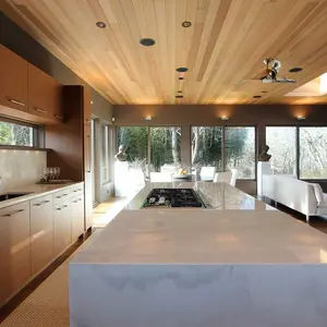 CCS Architecture, casual modernist, Watermill Residence, Starter Home, The Hamptons, SIPS insulation panels, LED lighting, Energy Star appliances, geothermal heating/air-conditioning, low carbon footprint, simple living, Cass Calder Smith, quarter-sawn oak floors, starter home