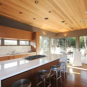 CCS Architecture, casual modernist, Watermill Residence, Starter Home, The Hamptons, SIPS insulation panels, LED lighting, Energy Star appliances, geothermal heating/air-conditioning, low carbon footprint, simple living, Cass Calder Smith, quarter-sawn oak floors, starter home