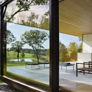 Arjun Desai, Katherine Chia, Desai/Chia, sustainable home, modernist home, LM Guest House, Arup, Couchette car, geothermal energy, radiant floors, motorized solar shading, photovoltaic panels, rainwater collection, Dutchess County, prefabricated windows,