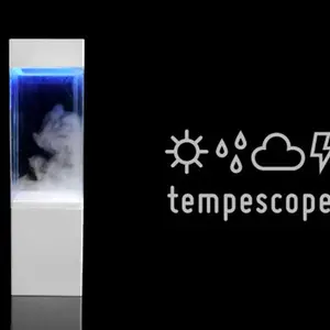 Ken Kawamoto, weather device, Tempescope, Visualize Tomorrow's Weather With Tempescope, DIY, weather forecast, OpenTempescope, LED light