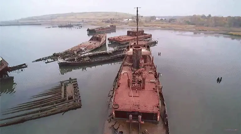 VIDEO: Fly Over the Forgotten Vessels of Staten Island’s Arthur Kill Ship Graveyard