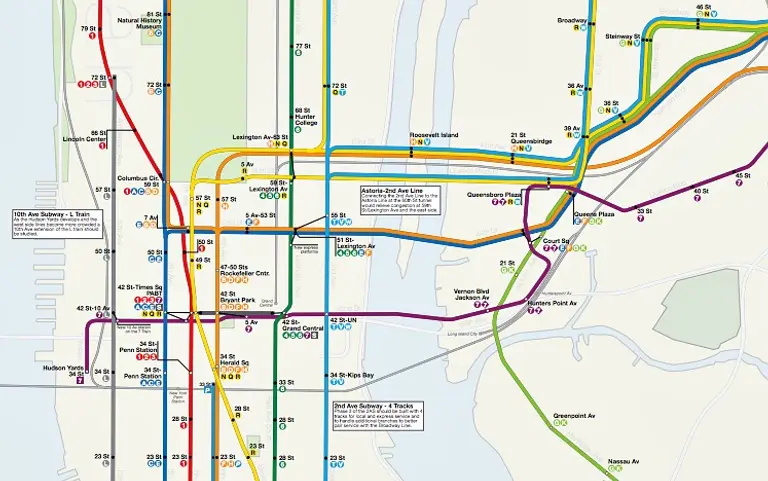 Dream Subway Map Includes a 10th Avenue Subway and a PATH to Staten Island