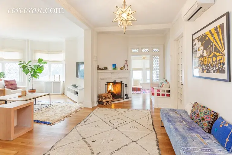 Stained Glass and Pitched Ceilings at This $2.8M Freestanding Victorian in Ditmas Park