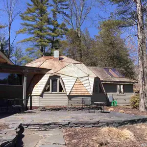 geometric dome house, 106 mountain laurel lane, catskills, woodstock