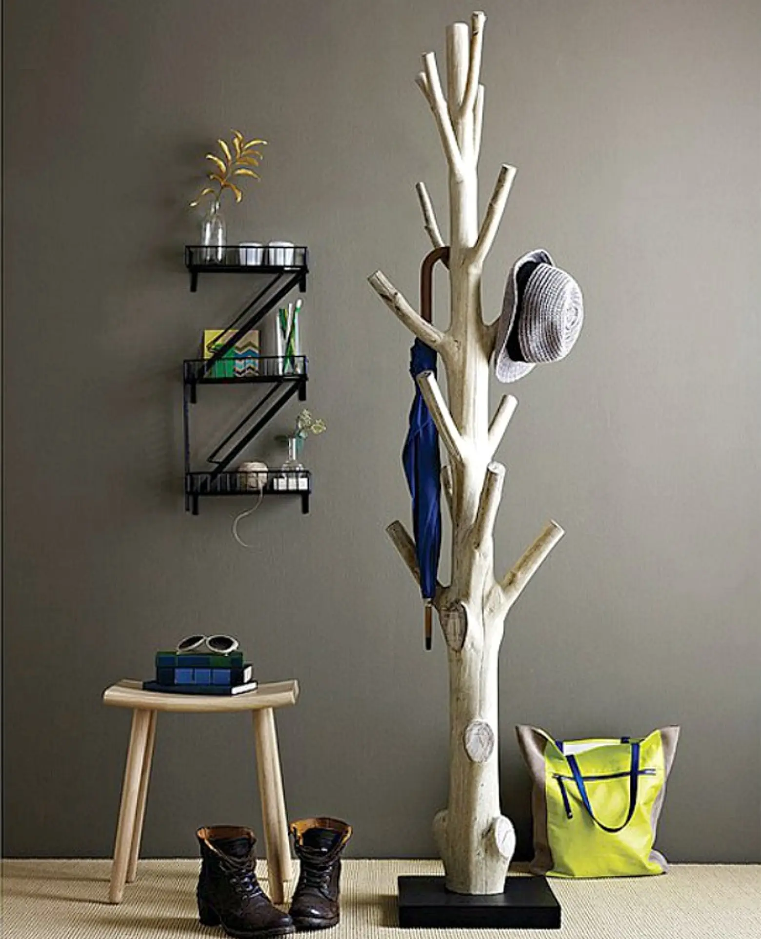 Beautiful Coat Racks Made From the Burned Trunks of the Mangosteen Tree