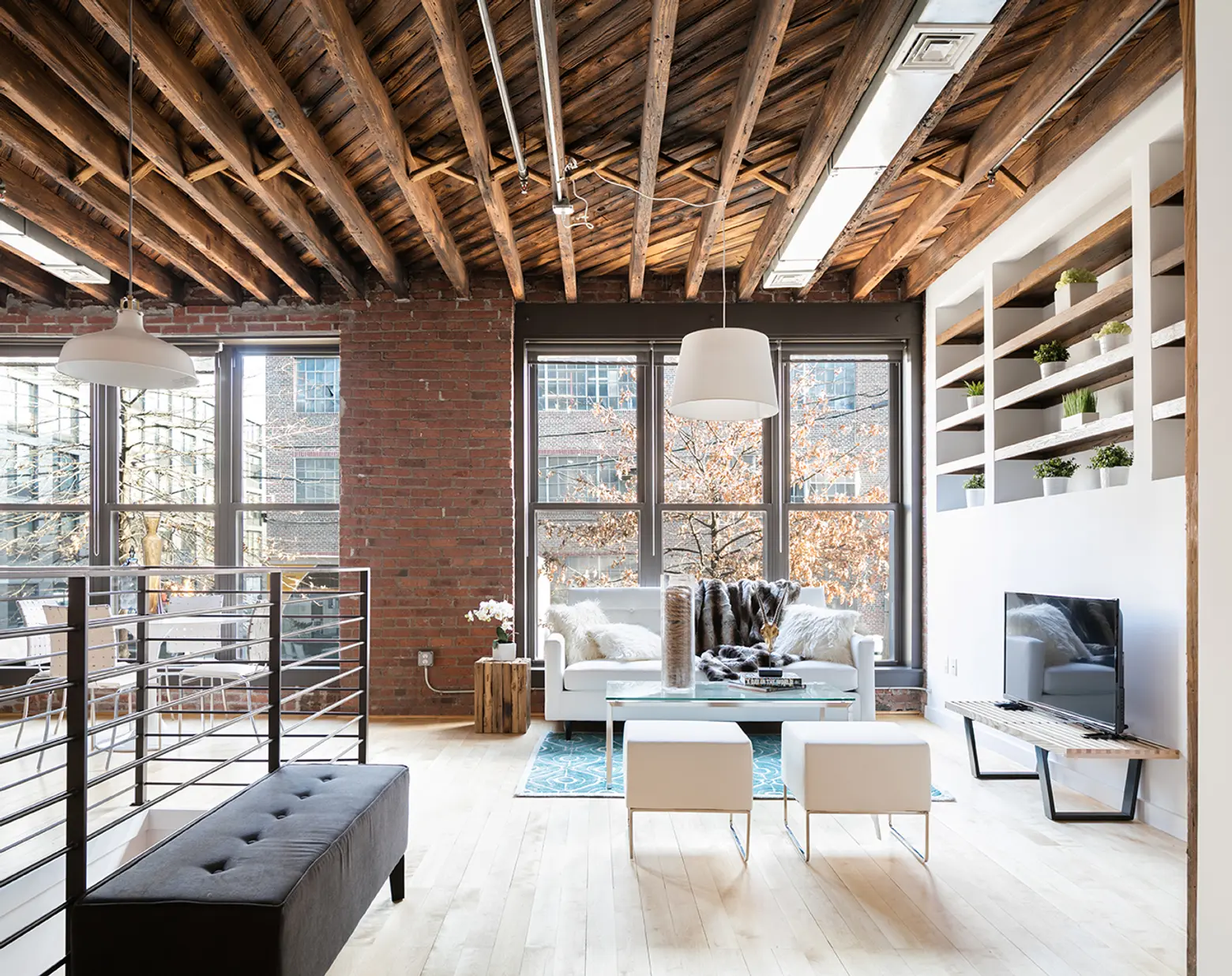 From a Former Babka Bakery Comes This Duplex Condo With the Original Timber Beams Intact