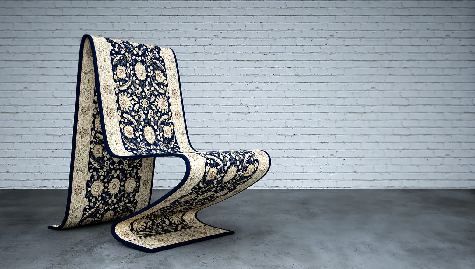 This Floating Persian Rug Is Actually a Sturdy Chair