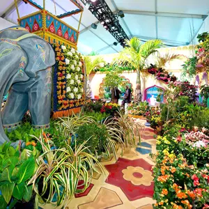 Macy's Flower Show, Macy's Herald Square, flower sculptures, department store displays