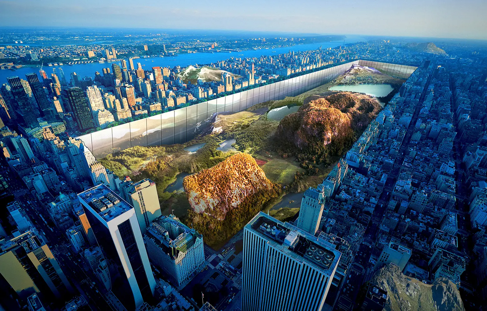 Skyscraper Proposal Digs Out Central Park and Surrounds It With 1,000-Foot Glass Structure