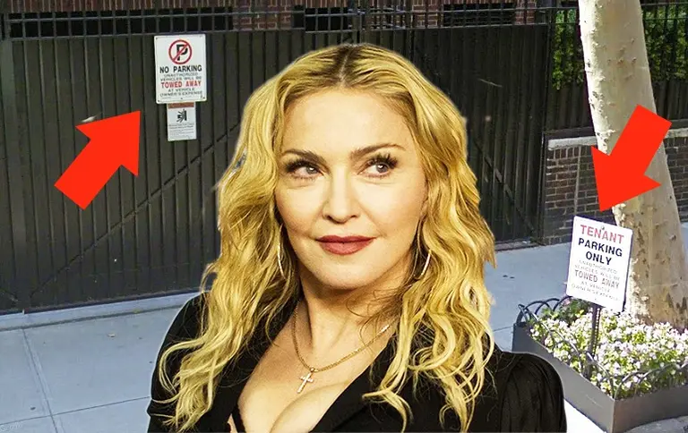 Madonna Caught Posting Fake ‘No Parking’ Signs Outside UES Mansion