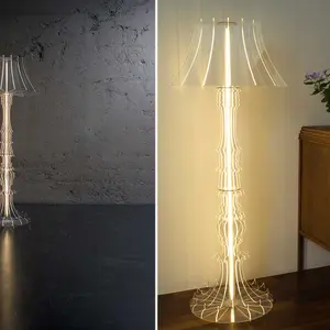 Sander Mulder, ghostly lamp, Josephine floor lamp, transparent acrylic, acrylic furniture, color filters, glowing design,