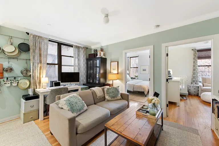 Cute Seafoam Apartment Offers Two Bedrooms in Harlem for $699K