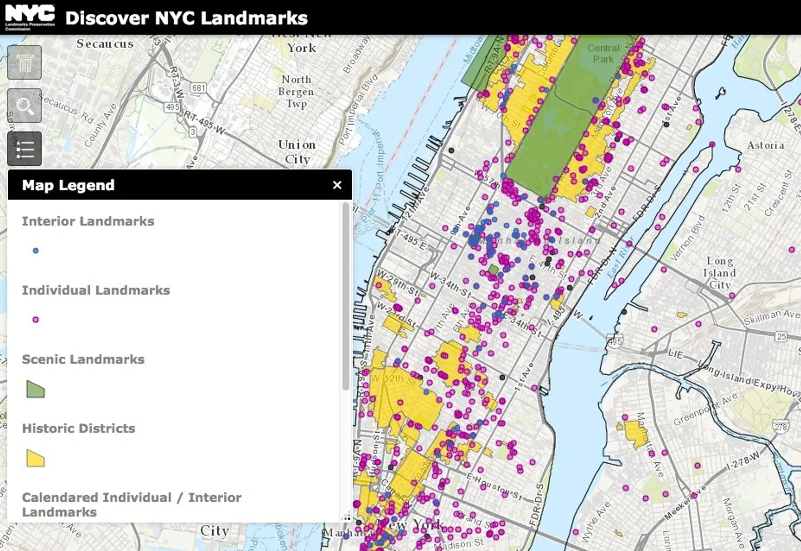 New Interactive Map Lets You Explore New York City’s Landmarks