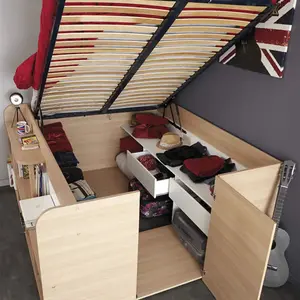 Storage bed, parisot, convertible furniture, small space solution, interiors, design