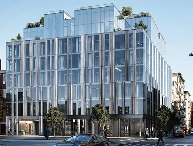 Rendering, Details Revealed for Glassy Condos Replacing Streit’s Matzo Factory