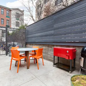 48 tiffany place, backyard, outdoor space, townhouse, brooklyn