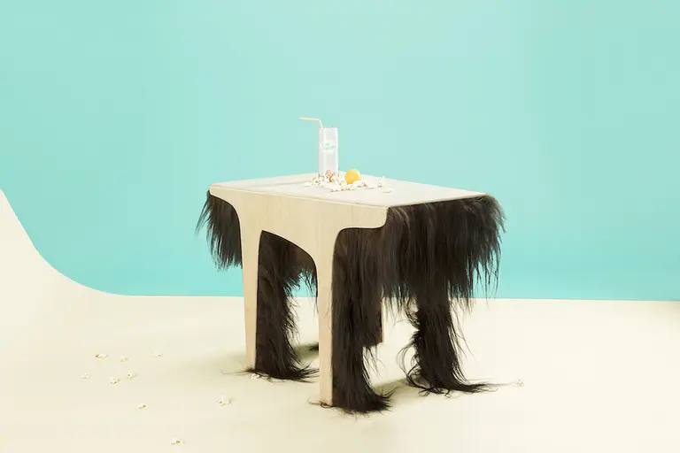 Quirky Transforming Table Features Fur and Wood for the Indecisive Mind